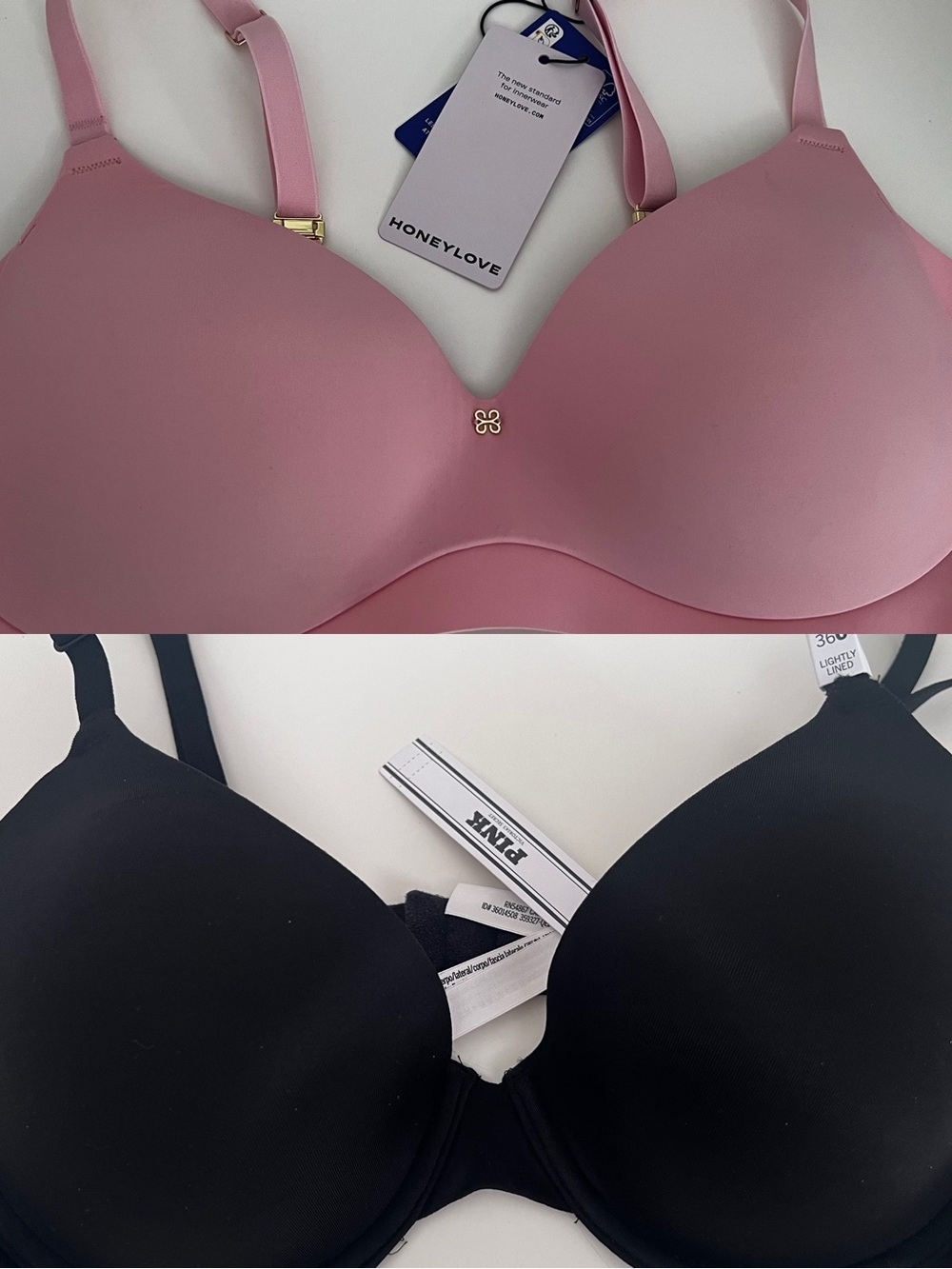 Honeylove Cloud Wireless $74 & Victoria’s Secret Bra $36 (lot of 2) NWTs Sz 36C
